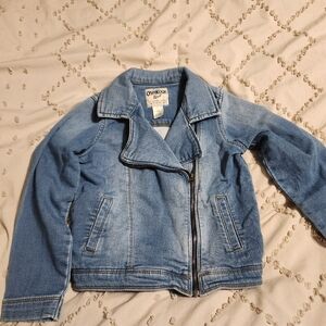 Girls moto jean jacket